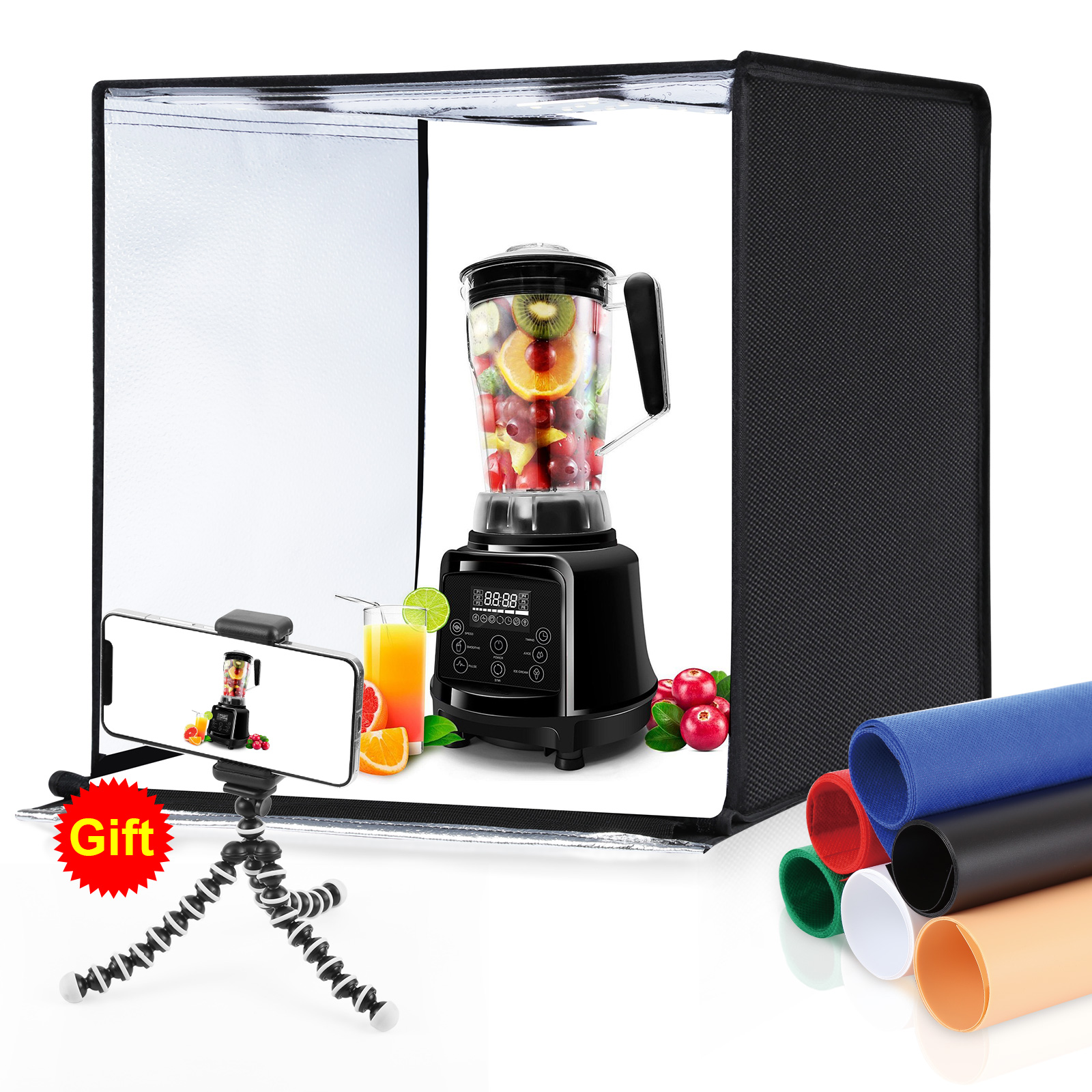 Photography Lighting Backdrop - PULUZ 60cm Photo Studio Light Box
