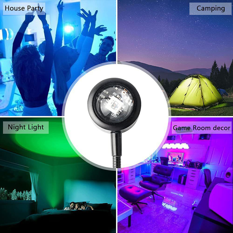 Photography Lighting Wall - USB Sunset Lamp LED Rainbow Neon