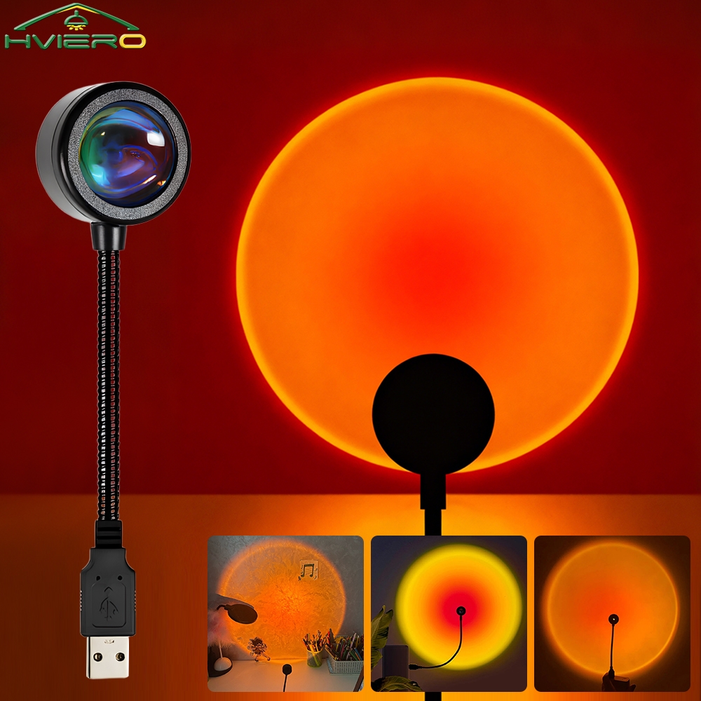 LED Sunset Lamp Nightlight USB - Photography Lighting Mood 评论和价格