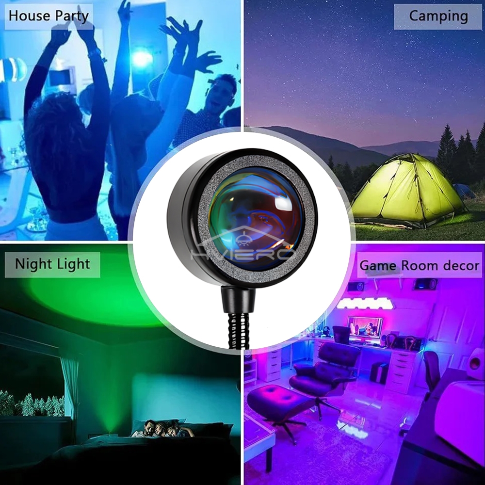 LED Sunset Lamp Nightlight USB - Photography Lighting Mood 评论和价格