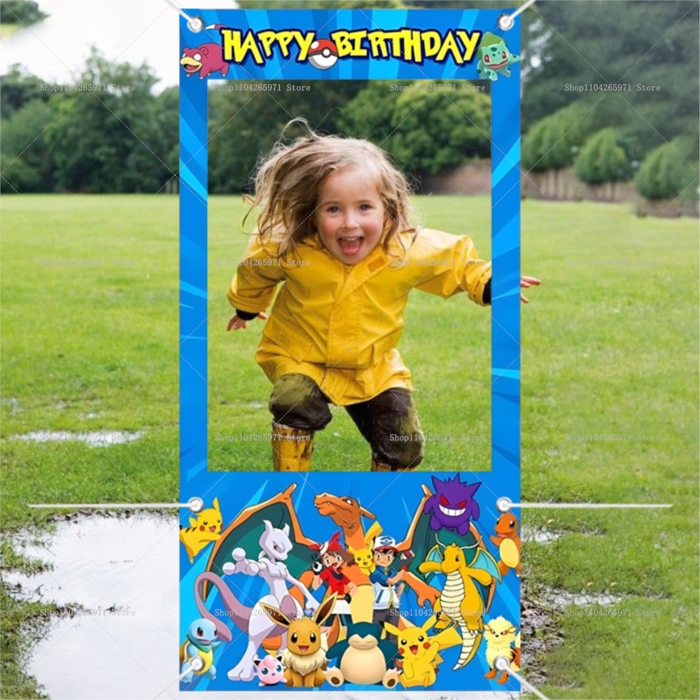Pokemon Pikachu Photo Booth Fr - Photography Lighting Backdrop 评论和价格