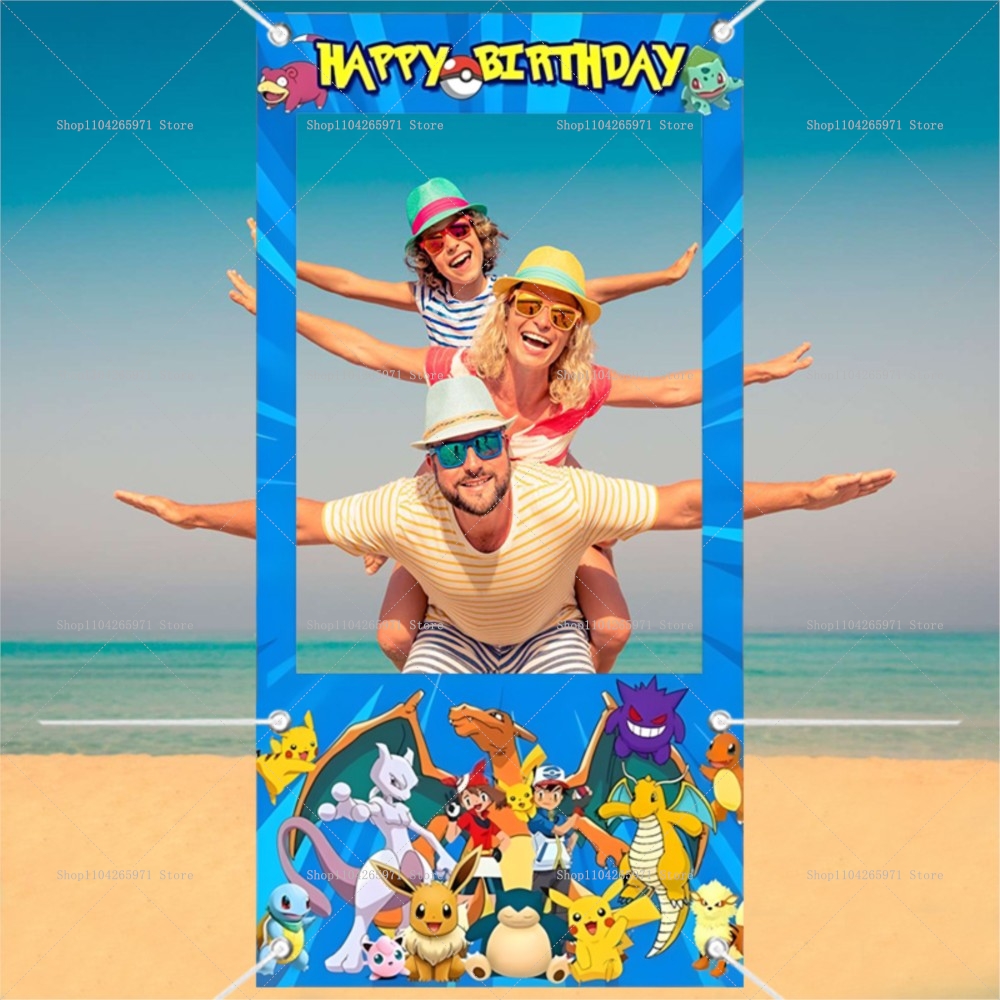 Pokemon Pikachu Photo Booth Fr - Photography Lighting Backdrop 评论和价格