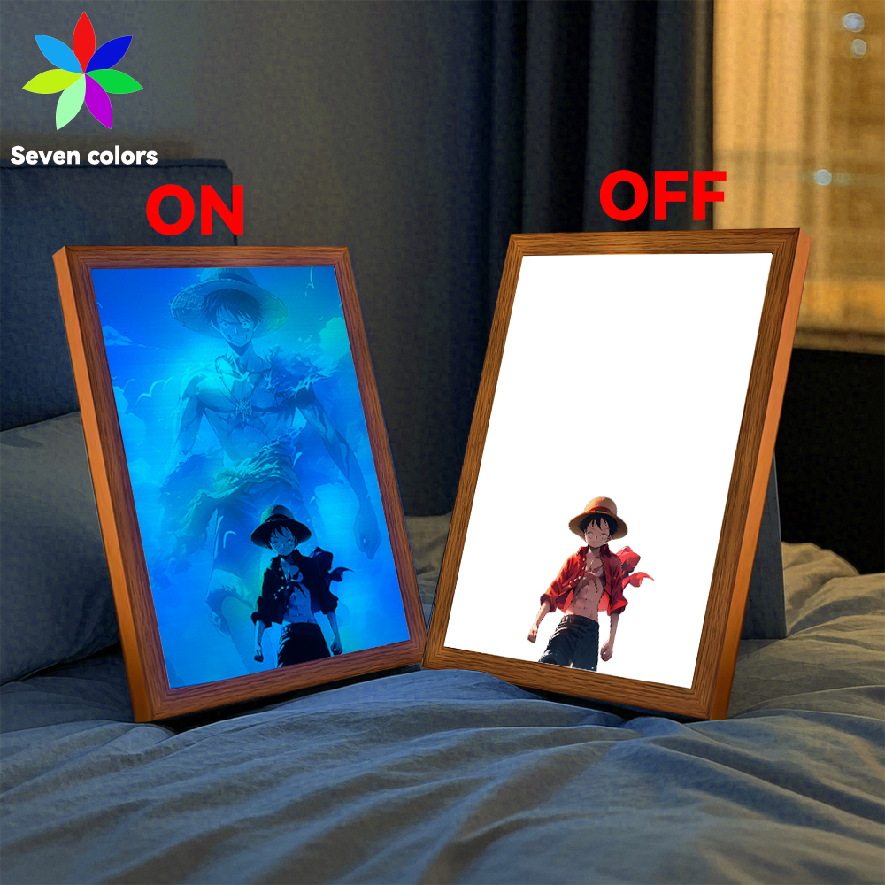 7 Color LED Night Light Anime  - Photography Lighting Wall 评论和价格
