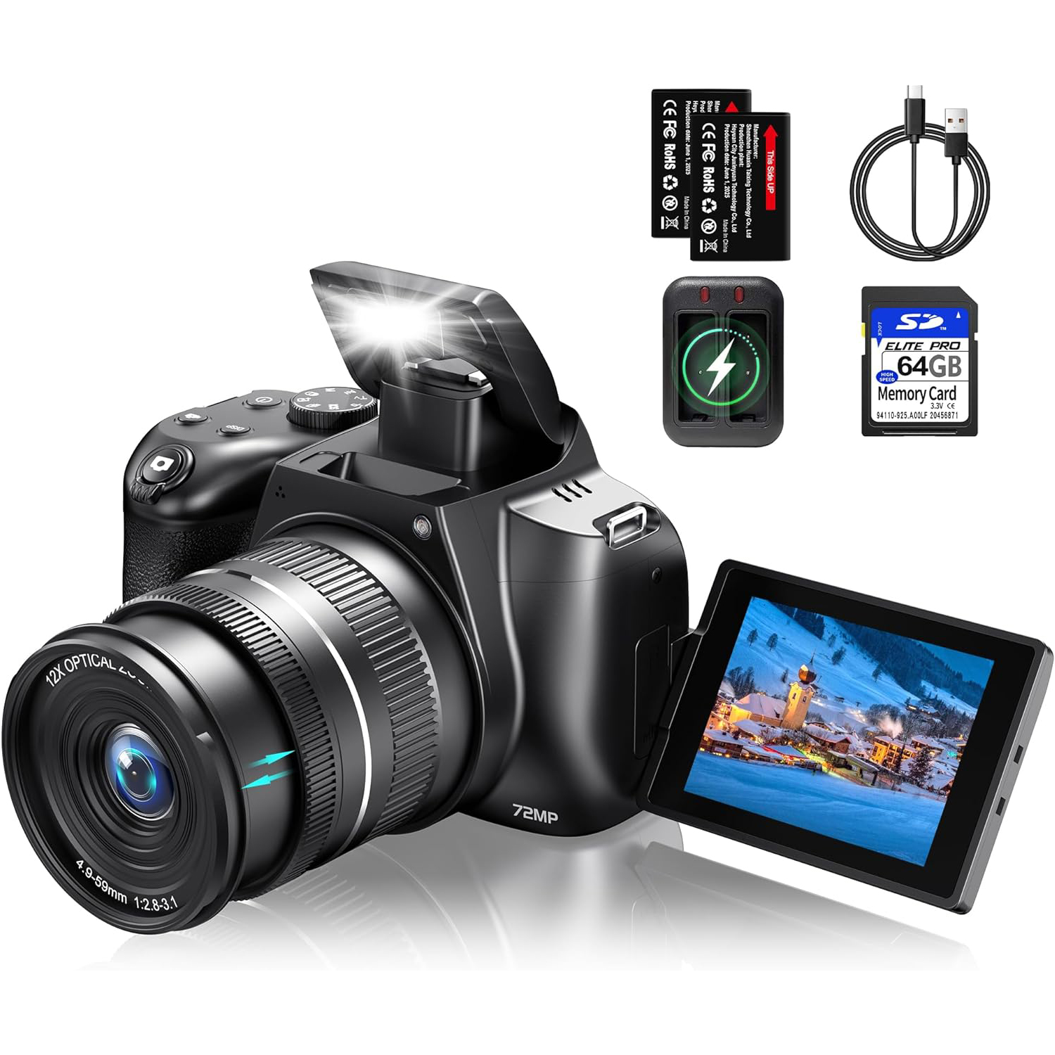4K HD Digital Camera for Photo - Photography Natural Lighting 评论和价格