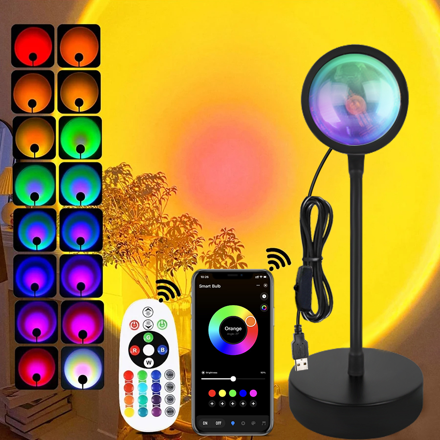 Tuya Smart Sunset Lamp USB Pro - Photography Lighting Mood 评论和价格