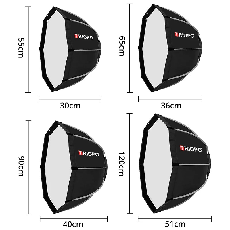 Triopo Softbox K2 55cm 65cm 90 - Beauty Dish 55Cm 评论和价格