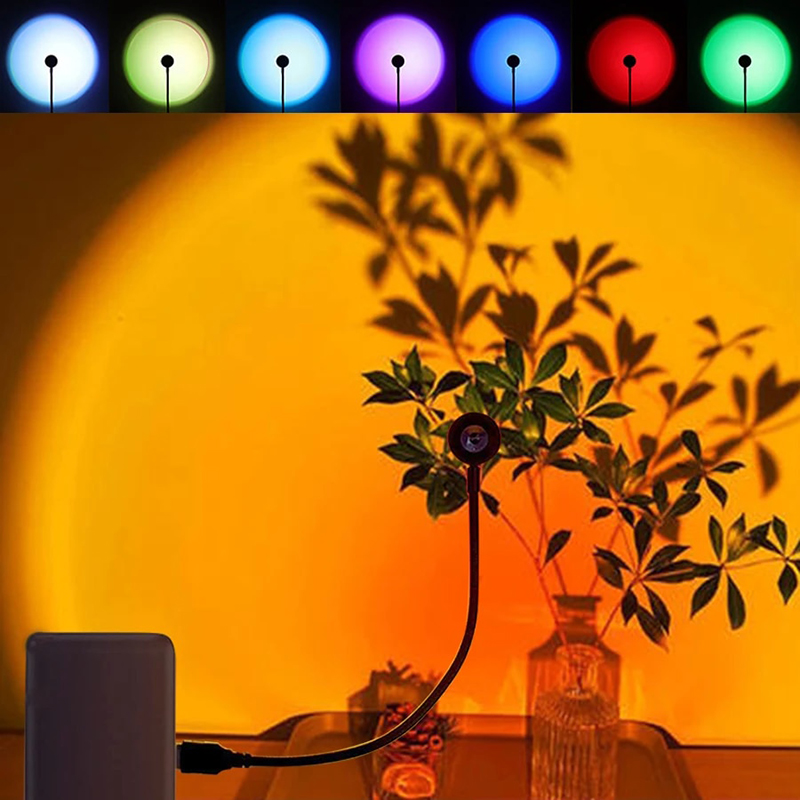 LED USB Sunset Lamp Projector  - Photography Lighting Wall 评论和价格
