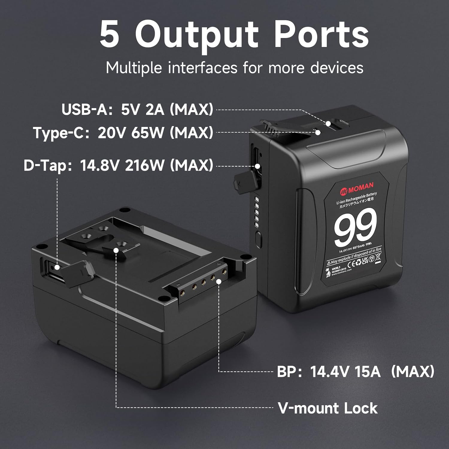 Moman V-Mount Battery Power 99 - V Mount Battery 评论和价格
