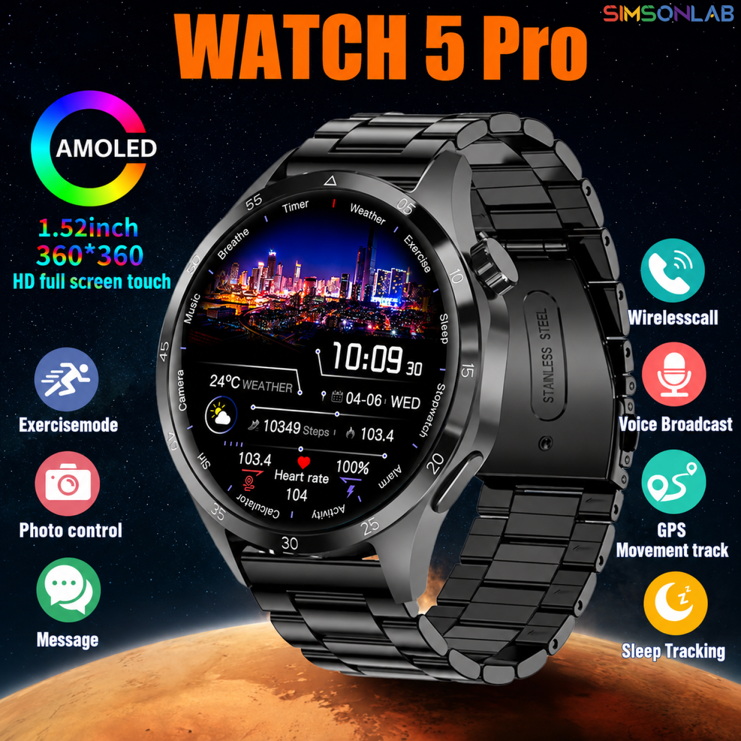 2026 Watch 5 Pro GPS Track Com - Photography Lighting Mood 评论和价格