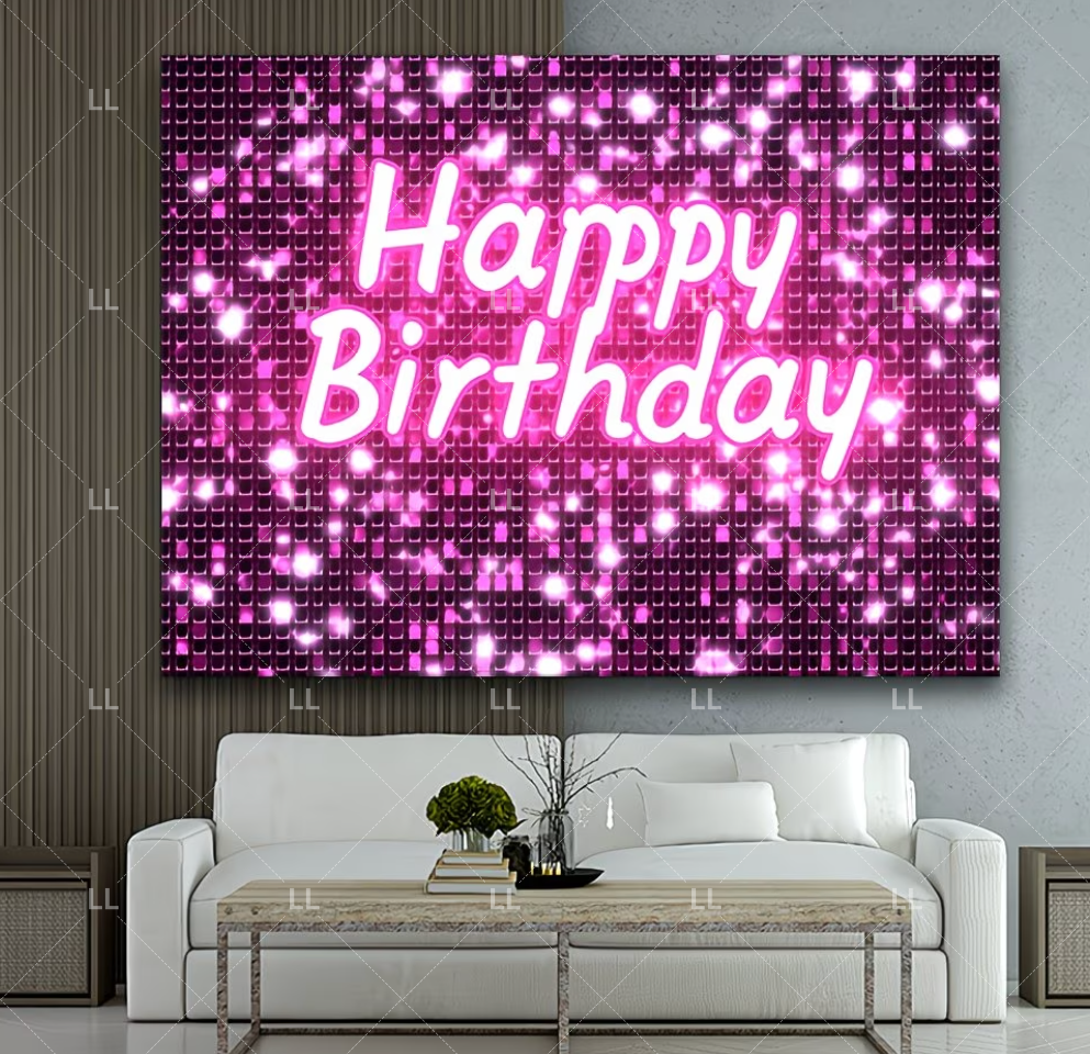 Pink Shimmer Wall Glitters Seq - Photography Lighting Wall 评论和价格