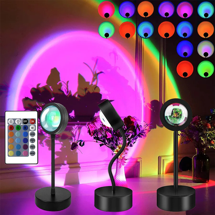 Sunset Lamp Night Light Multi  - Photography Lighting Mood 评论和价格