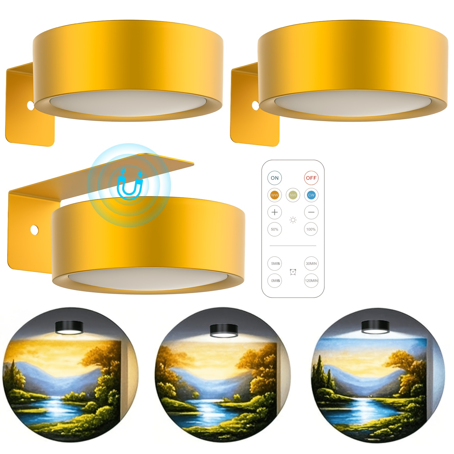 Magnetic LED Wall Light Night  - Photography Lighting Wall 评论和价格