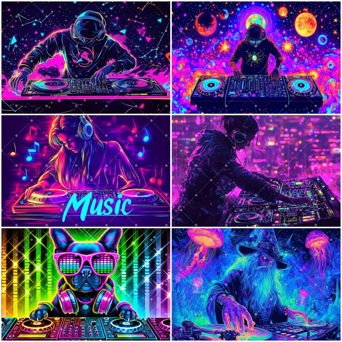 Hip Hop Music DJ Party Decorat - Photography Lighting Backdrop 评论和价格