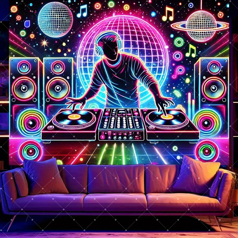 Hip Hop Music DJ Party Decorat - Photography Lighting Backdrop 评论和价格