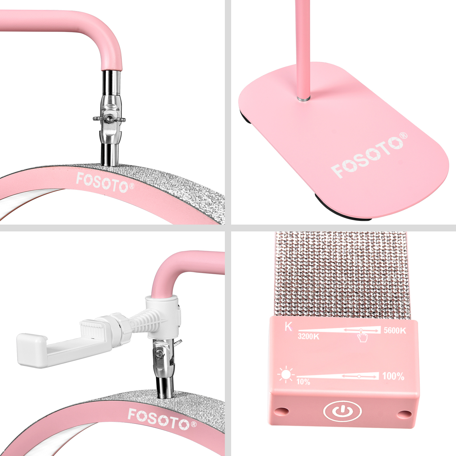 Fosoto Multi-directional Ring  - Photography Lighting Direction 评论和价格