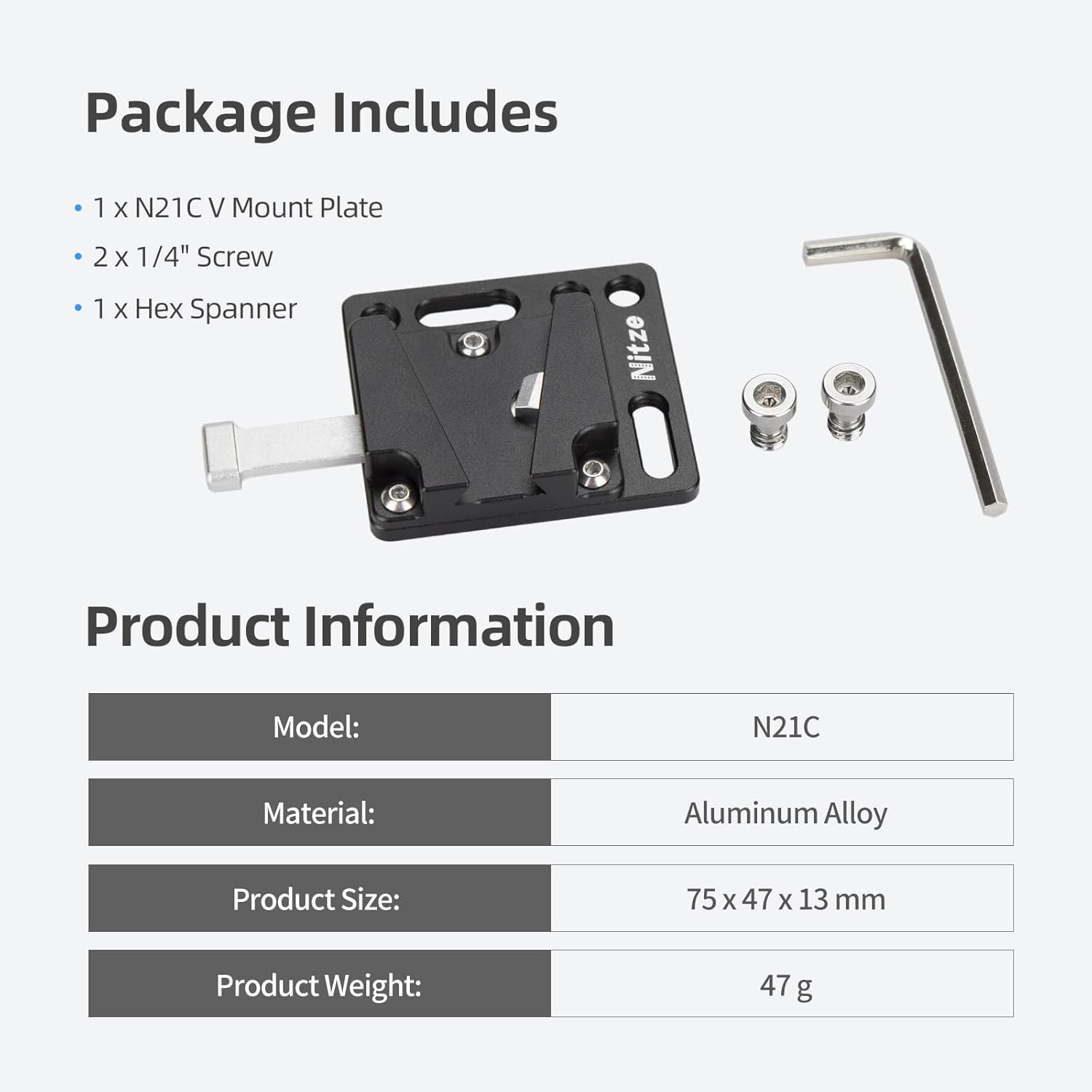 Nitze V Mount Battery Plate, A - V Mount Battery 评论和价格