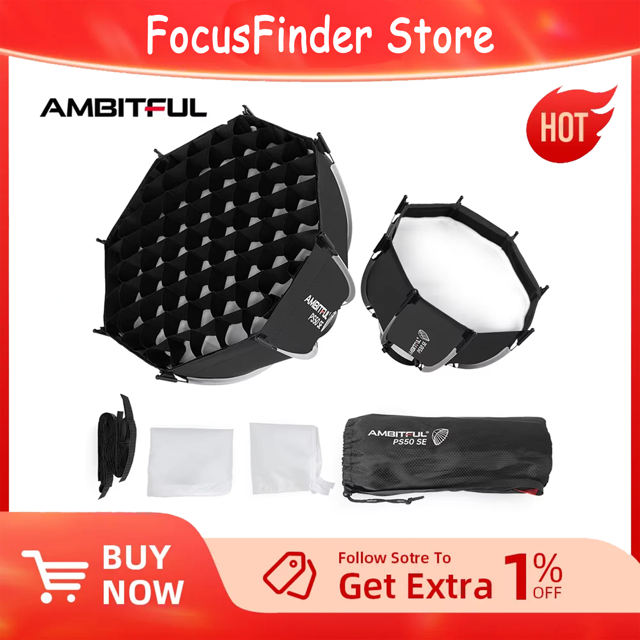 AMBITFUL PS30/PS50 SE 30cm 55c - Beauty Dish 55Cm 评论和价格