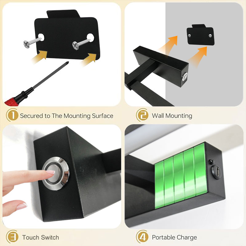 LED Picture Lights Battery Ope - Photography Lighting Wall 评论和价格