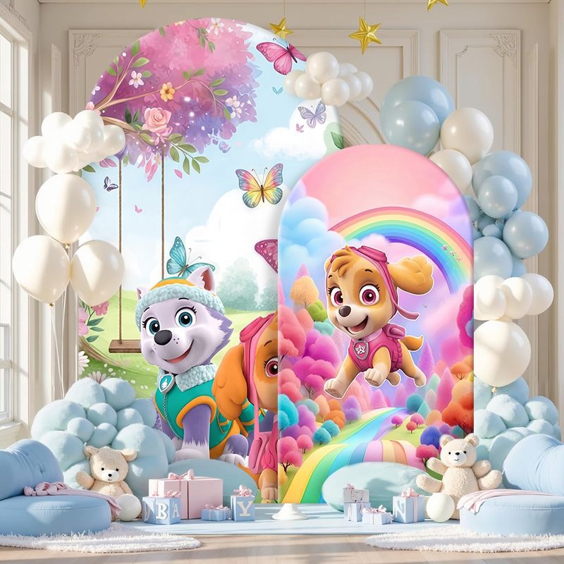 Paw Patrol Arch Backdrop Cover - Photography Lighting Backdrop 评论和价格