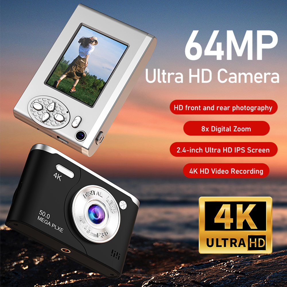 64MP 4K Digital Camera 8x Digi - Photography Natural Lighting 评论和价格