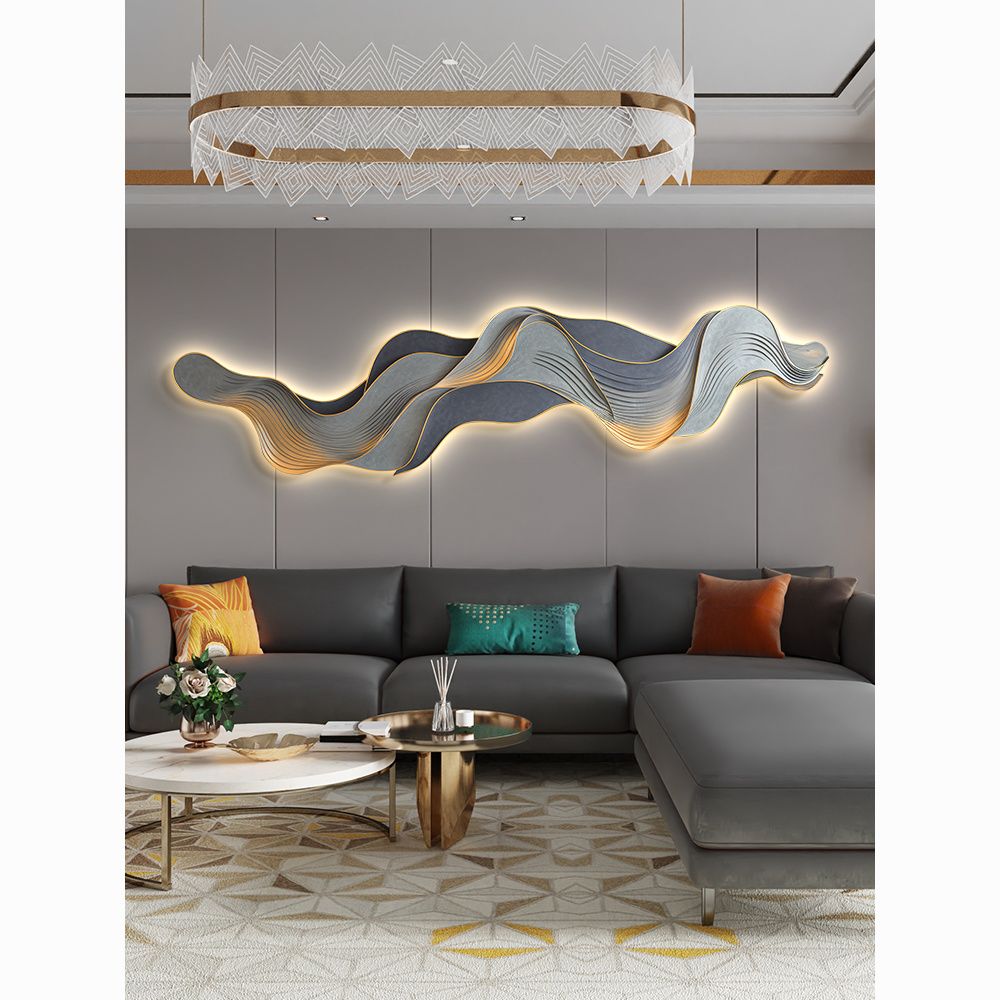 Mountain light luxury sofa bac - Photography Lighting Wall 评论和价格