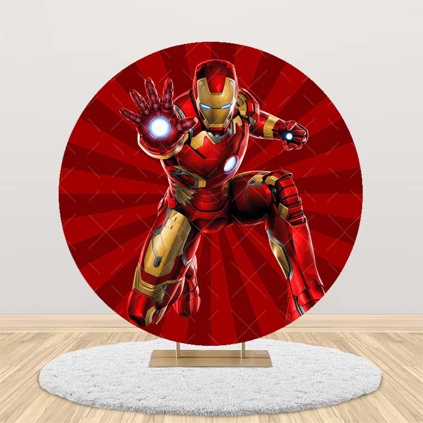 Avengers Theme Round Backdrop  - Photography Lighting Backdrop 评论和价格