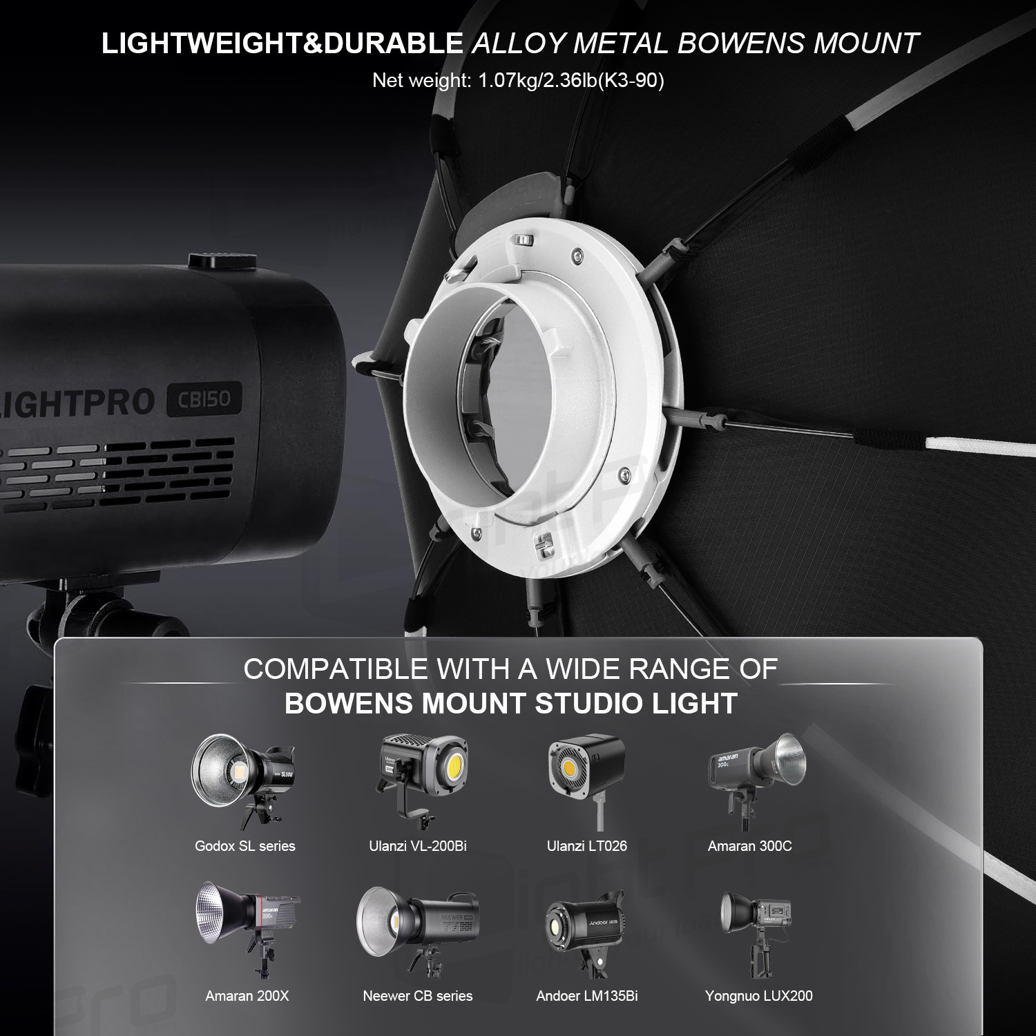 Triopo K3 Quick-Setup Bowens M - Photography Umbrella Lighting Setup 评论和价格