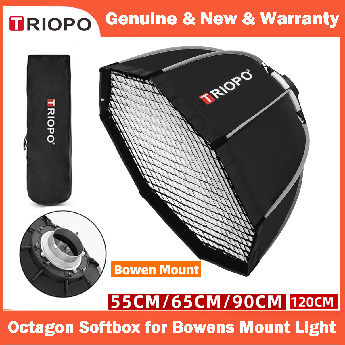 TRIOPO 55cm 65cm 90cm 120cm Fo - Beauty Dish 55Cm 评论和价格